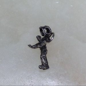 VINTAGE STERLING SILVER DIVER SWIVEL TANK TOP